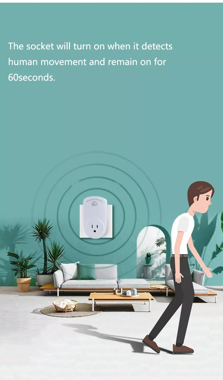 US Motion Sensor Socket
